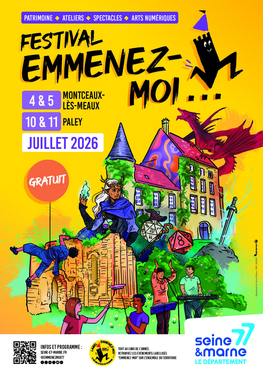 flyer pour le festival emmenez moi à Paley édition 2026