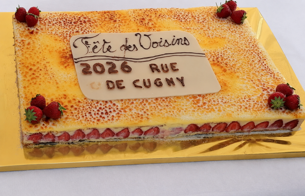 photo du traditionnel fraisier de la rue de Cugny 