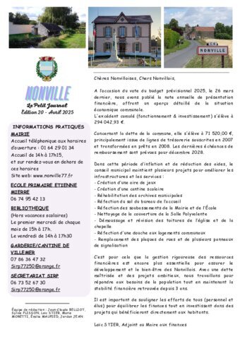 petit-journal-nonville Avril 2025