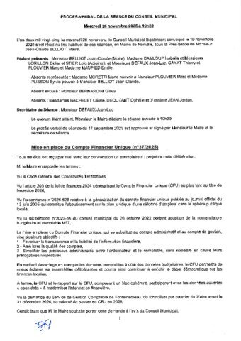 Conseil municipal | 26-11-2025
