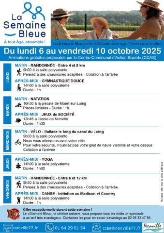 La Semaine Bleue 2025
